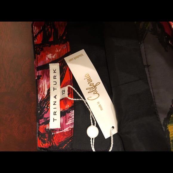 Trina Turk floral skirt Sz 12 - Picture 2 of 2